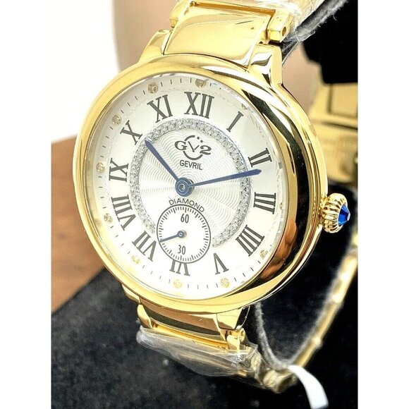 GV2 Gevril Women's Watch 12202B Rome Swiss Quartz Limited Edition Gold 3… - Picture 1 of 14